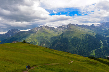 Fototapeta na wymiar St. Anton am Arlberg / Die Verwallgruppe in Tirol, Österreich