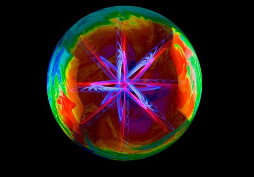 Particle physics, conceptual image