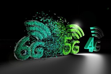 Cellular network technologies, conceptual illustration