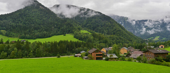 Fototapeta na wymiar Bregenzerwald Nähe Mellau in Vorarlberg im Bezirk Bregenz
