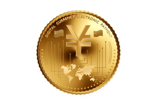 Yuan DCEP digital currency, conceptual illustration