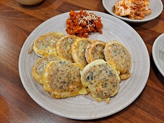 Korea traditional Food.
Stuffed Squid or Ojingeo sundae.