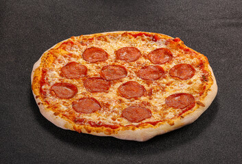 Italian traditional Pizza with pepperoni