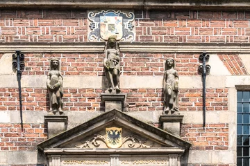 Fototapeten Detail of the town hall of Naarden-Vesting, Noord-Holland Province, The Netherlands © Holland-PhotostockNL