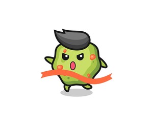 cute puke illustration is reaching the finish