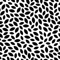 Seamless pattern with abstract leaves