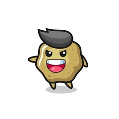 loose stools cartoon with very excited pose