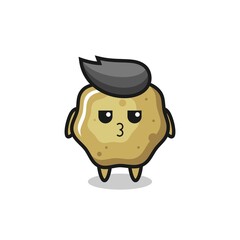 the bored expression of cute loose stools characters