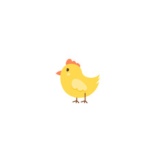 Character funny chickens. Children's illustration. Cheerful character for children's illustration.