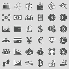 Fototapeta na wymiar Currency Icons. Sticker Design. Vector Illustration.