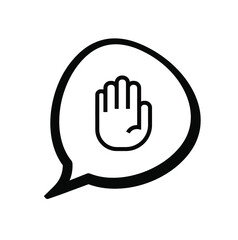 Obraz premium hand holding stop sign 