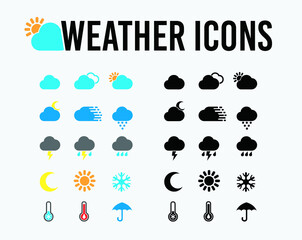 Weather icons collection