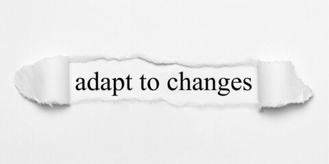 adapt to changes
