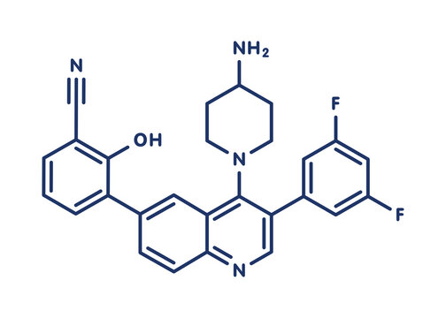 Paltusotine acromegaly drug molecule, illustration