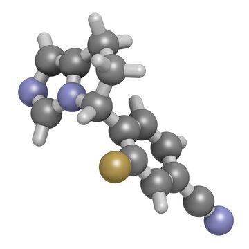 Osilodrostat Cushing's syndrome drug molecule, illustration