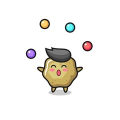 the loose stools circus cartoon juggling a ball