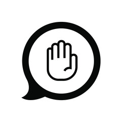 Obraz premium hand holding stop sign 