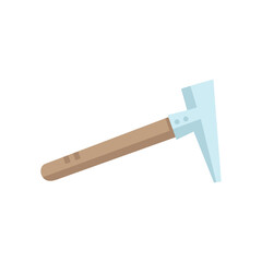 pickaxe hoe flat icon