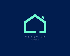 Creative and Minimalist Real Estate Logo Design