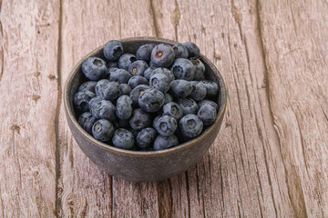 Ripe sweet tasty blueberries heap