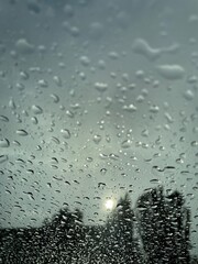 raindrops on glass texture