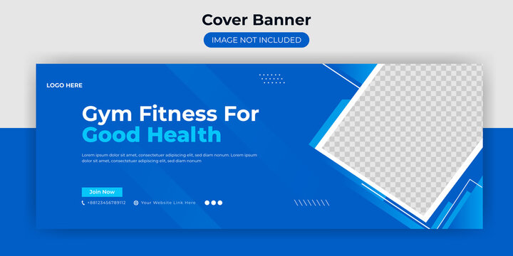 Social Banners For Sports, Jogging, Gym Facebook Cover Template