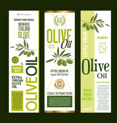 Olive oil packaging design bottle label collection