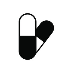 Pill and capsule icons symbol vector elements for infographic web