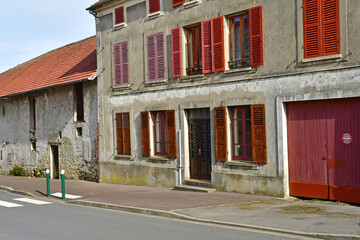 Arthies; France - february 20 2021 : the village