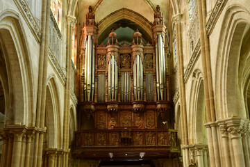 Les Andelys; France - june 24 2021 : the collegiate church