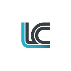 Initial Letter LC Linked Design Logo
