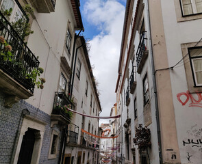Fototapeta na wymiar Coimbra, Portugal, street in old town