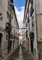 Fototapeta premium Coimbra, Portugal, street in old town