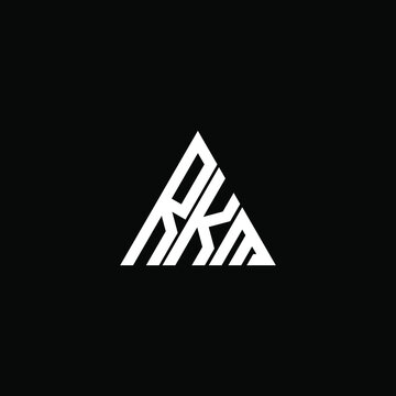 RKM letter logo creative design. RKM unique design