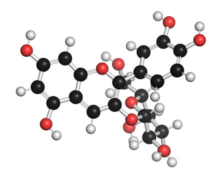 Ideain plant pigment molecule, illustration