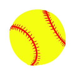 Softball vector icon set. baseball illustration sign collection. ball symbol or logo.
