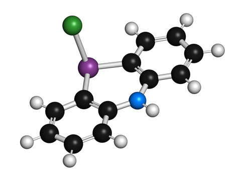 DM riot control agent, illustration