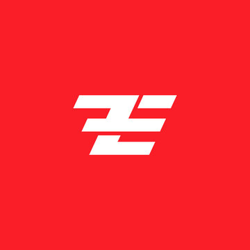 Combination of number 7 and letter E. Company logo design.