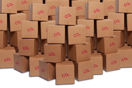 Carbon dioxide storage, conceptual composite image