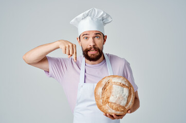 male baker fresh baked goods cooking professionals