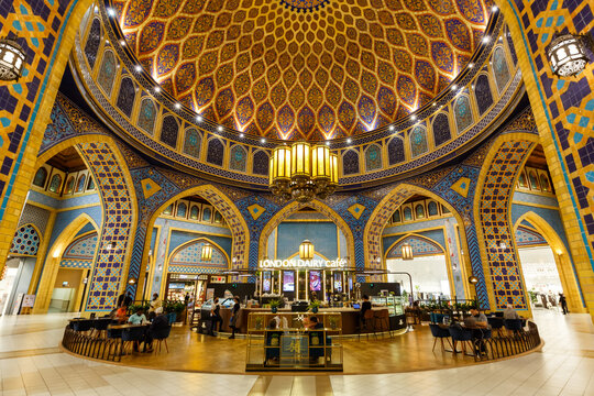 Ibn Battuta Mall Dubai London Dairy Cafe Luxury Shopping Center in the United Arab Emirates