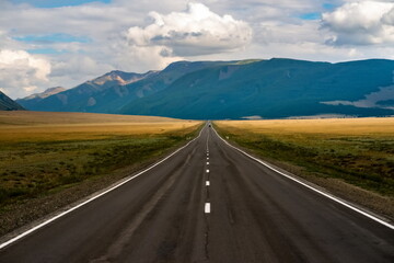 Naklejka premium Altay mountains and Kuray steppe