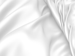 White fabric texture background. Luxury cloth background