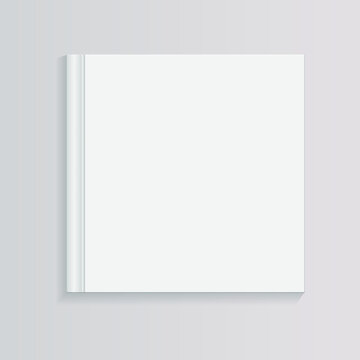  book mock up square blank vector