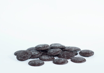 An image isolated a chocolate dark brown heap, Is a food dessert mix sugar-sweet snack.