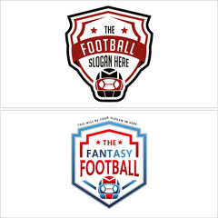 Sport American football badge logo design