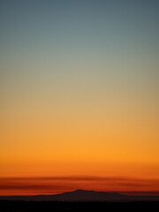 Distant Mountain Sunset