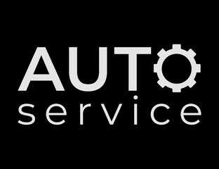 Auto service logo.  It can be used by a company, auto repair shop, expert mechanic, auto repair shop, auto accessories and more. Vector logo.
