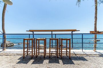 ideal place to sit facing the ikarian sea, Greece