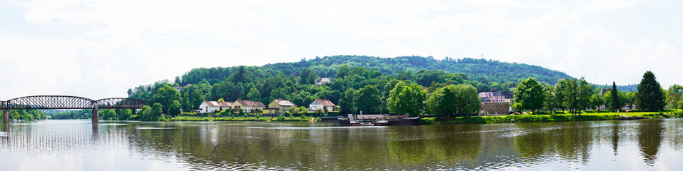 City of Hameln with a view of the Weser.